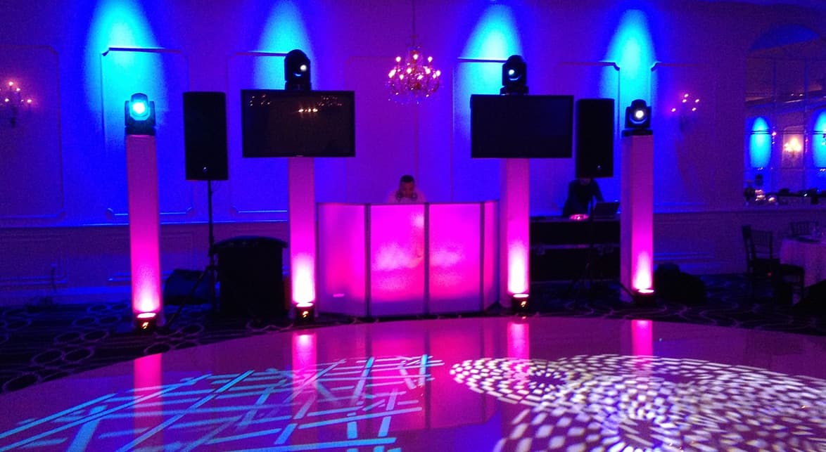 DJ setup at reception